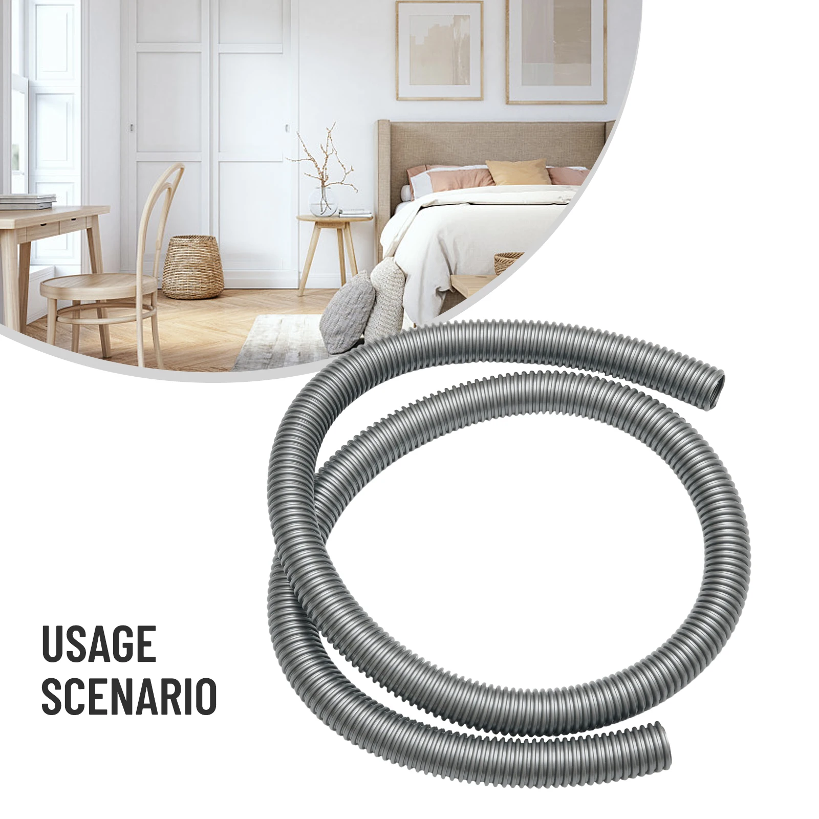 EVA Vacuum Cleaner Hose Gray Hose Household Inner 32mm Outer 39mm Soft Tube New Practical Useful High quality EVA