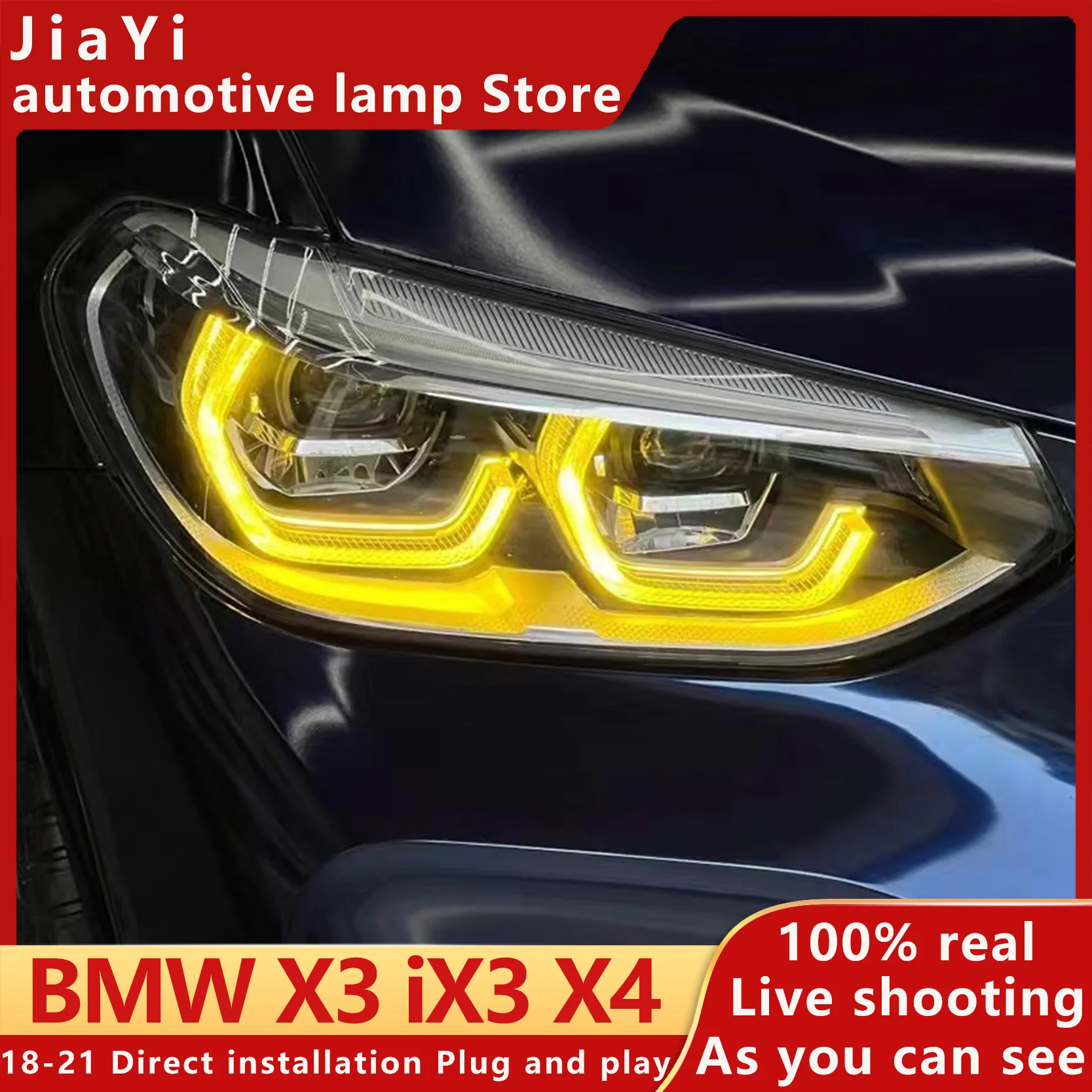 Car Headlight CSL-Yellow DRL Modules For BMX X3 IX3 X3M X4 X4M G01 G08 F97 F98 LED Daytime Running Signal Light Plug And Play