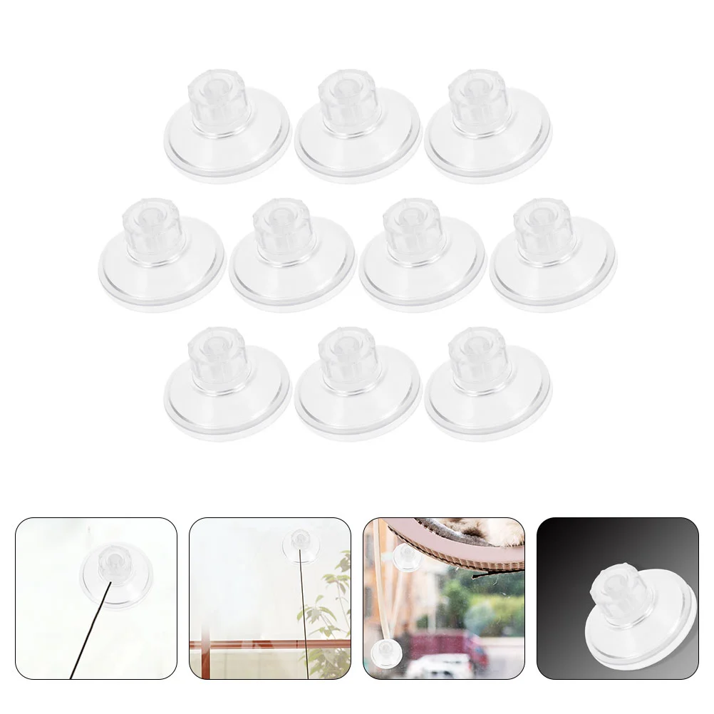 10 Pcs Fish Tank Rotating Sucker Double Sided Carpet Tape Foam Pvc Thread Suction Cups Screw