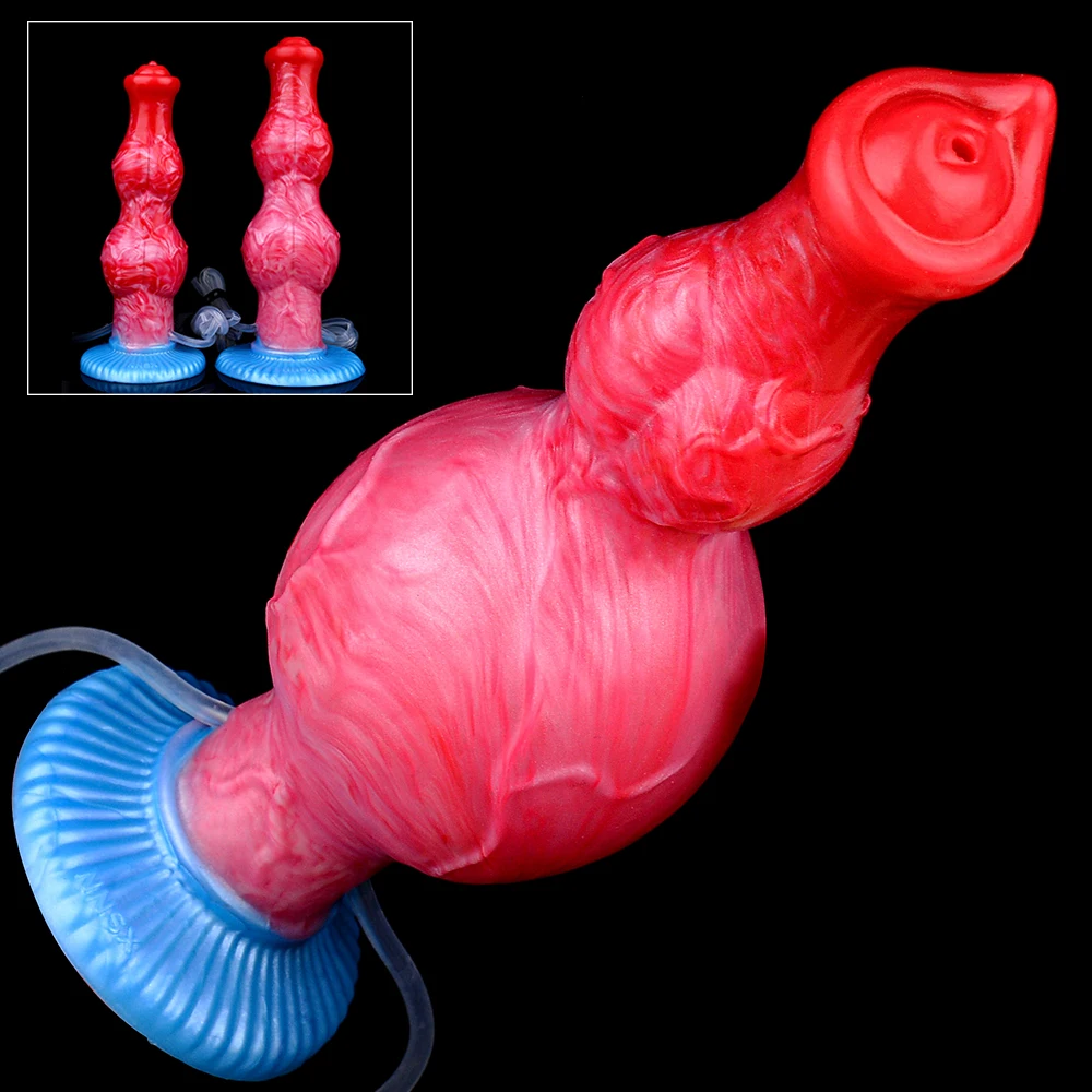 NNSX Squirting tiup Dildo Anal Plug untuk wanita/pria fantasi mainan seks Fidget ButtPlug Anal Vagina masturbasi pesan