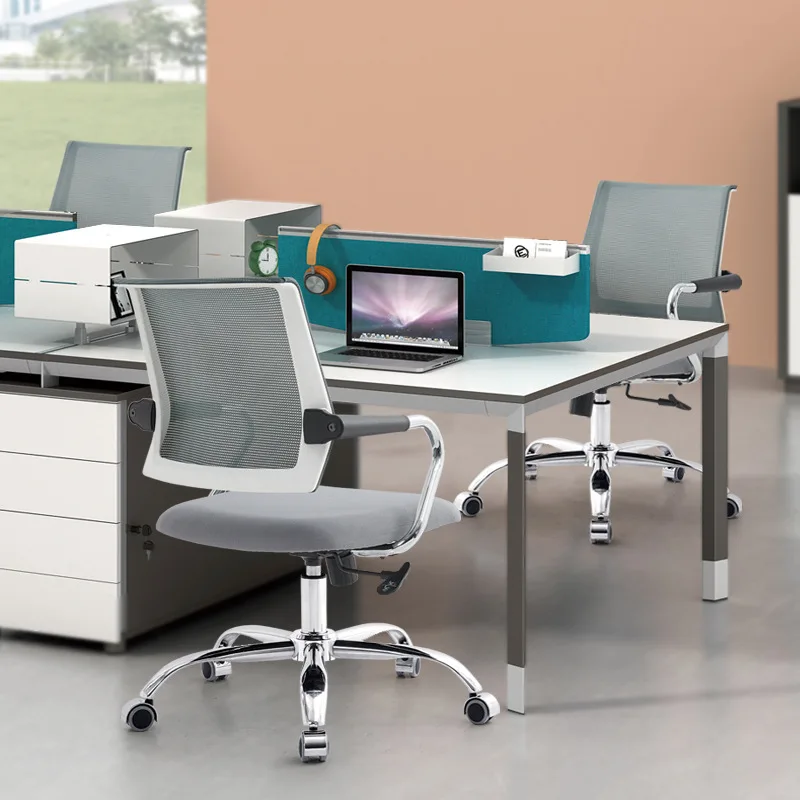YFY Modern Computer Chair Simple Conference  Back Can Lift Staff Office  Chess and Card Room Four-legged Mahjong