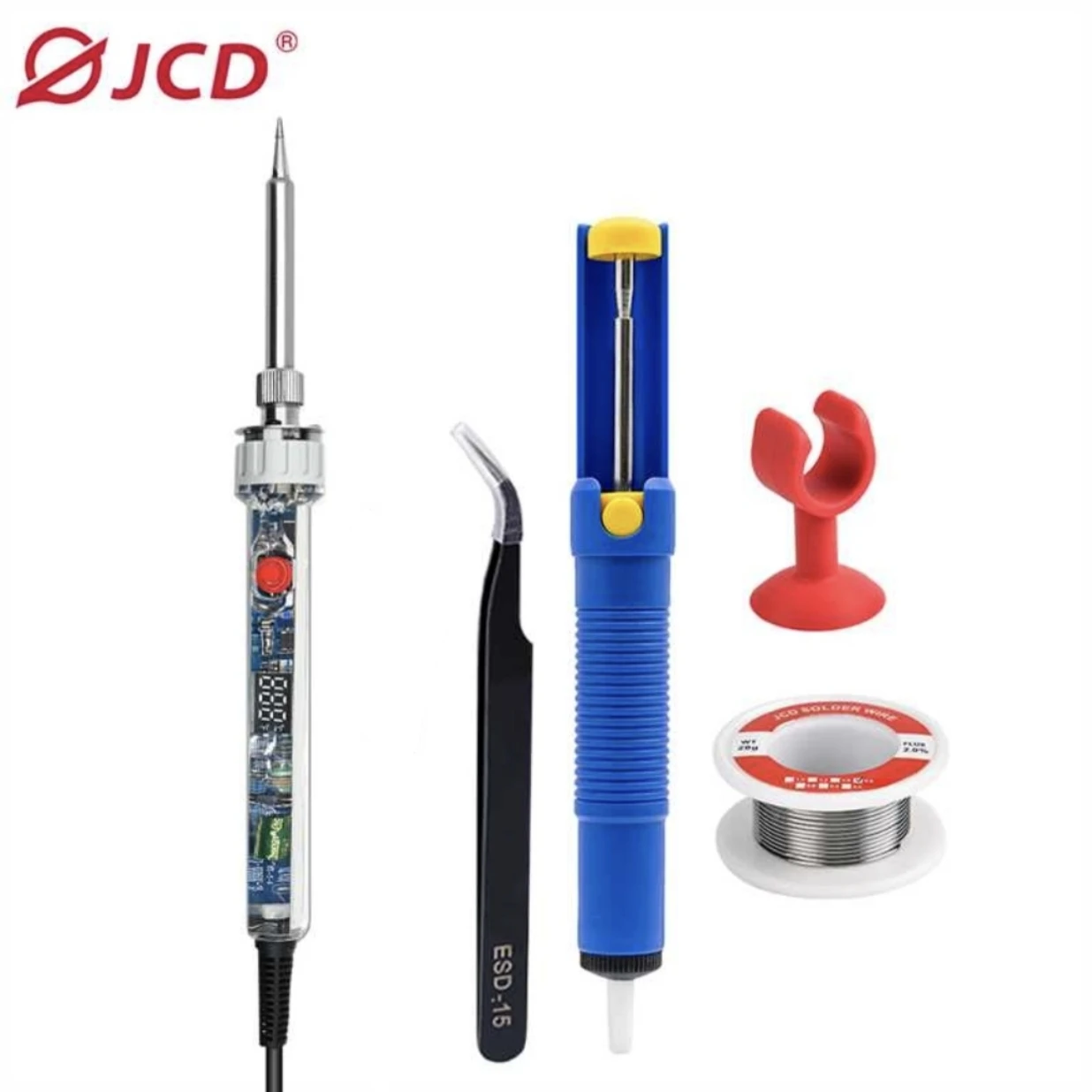 

JCD 90W New Electric Soldering Iron P907 110V 220V Adjustable Temperature LCD Digital Display With Switch Welding Repair Tools