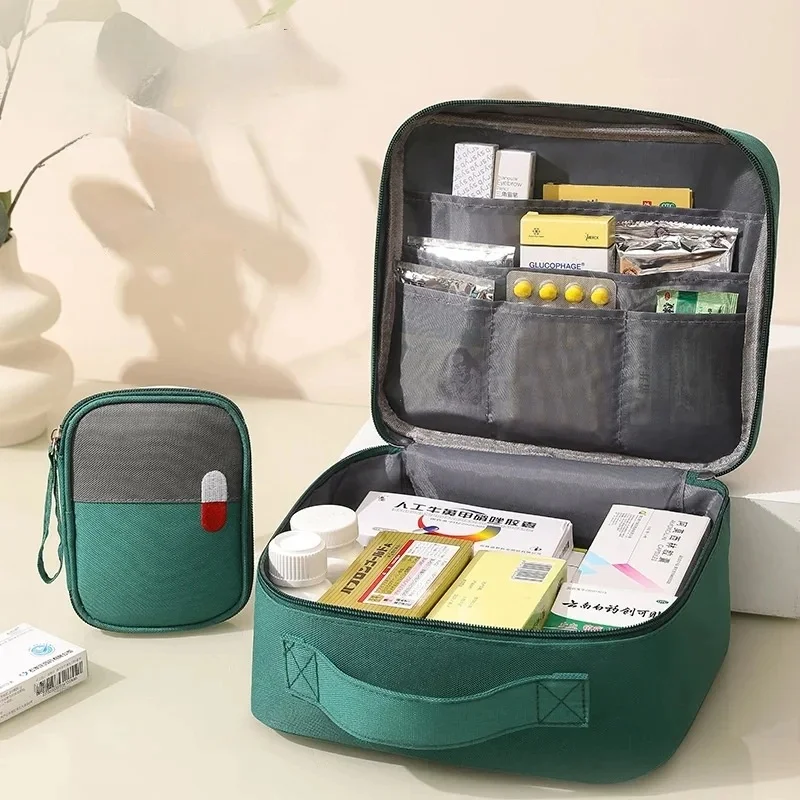 Travel Medicine Storage Bag Portable First Aid Organizer Medical Pouch Large Capacity