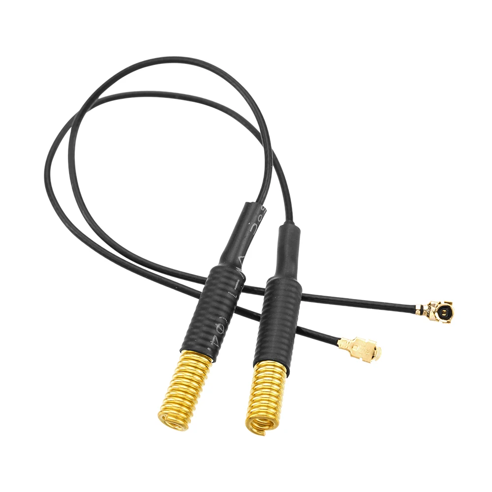 2pcs 868MHz 915MHz GSM Spring Antenna 3dBi Pure Copper GSM LORA Antennae IPEX1 With 12cm RG1.13 Cable For Auto Part Mobile Radio