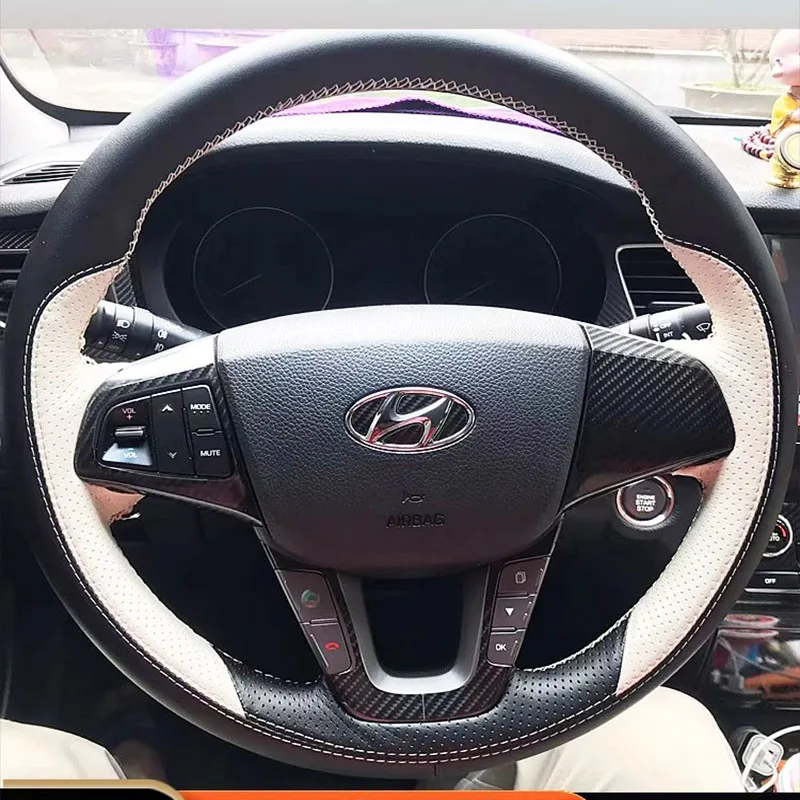

Для Hyundai Mingtu 2021 прошитая вручную Нескользящая натуральная кожа спортивный стиль