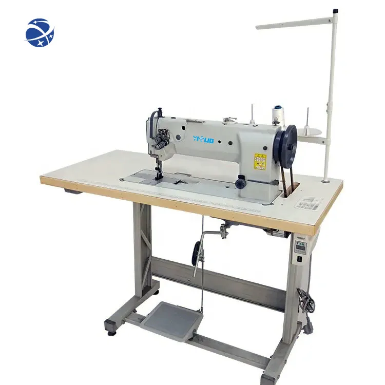 

Yunyi YS-6620 Double needle long arm compound feed flat bed industrial sewing machine for leather sofa Suitable for thick materi