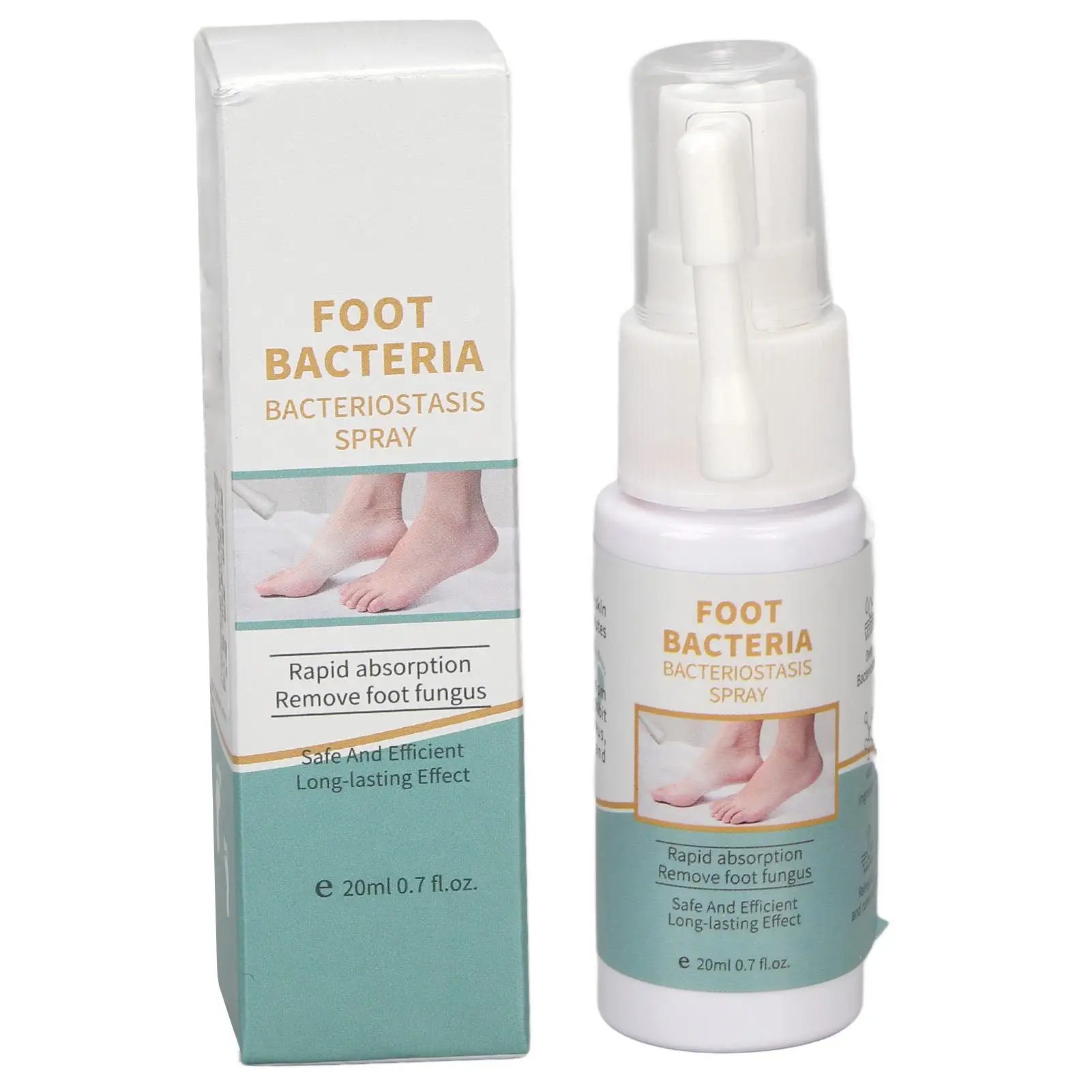 بخاخ مرطب لعلاج القدم مع مستخلصات نباتية لترطيب وشفاء أصابع القدم وتقشير 20 مل تركيبة لطيفة