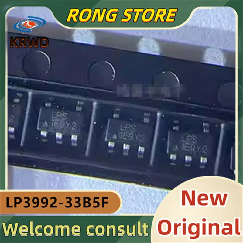 100PCS 1E* New and original LP3992-33B5F LP3992 3.3V SOT23-5