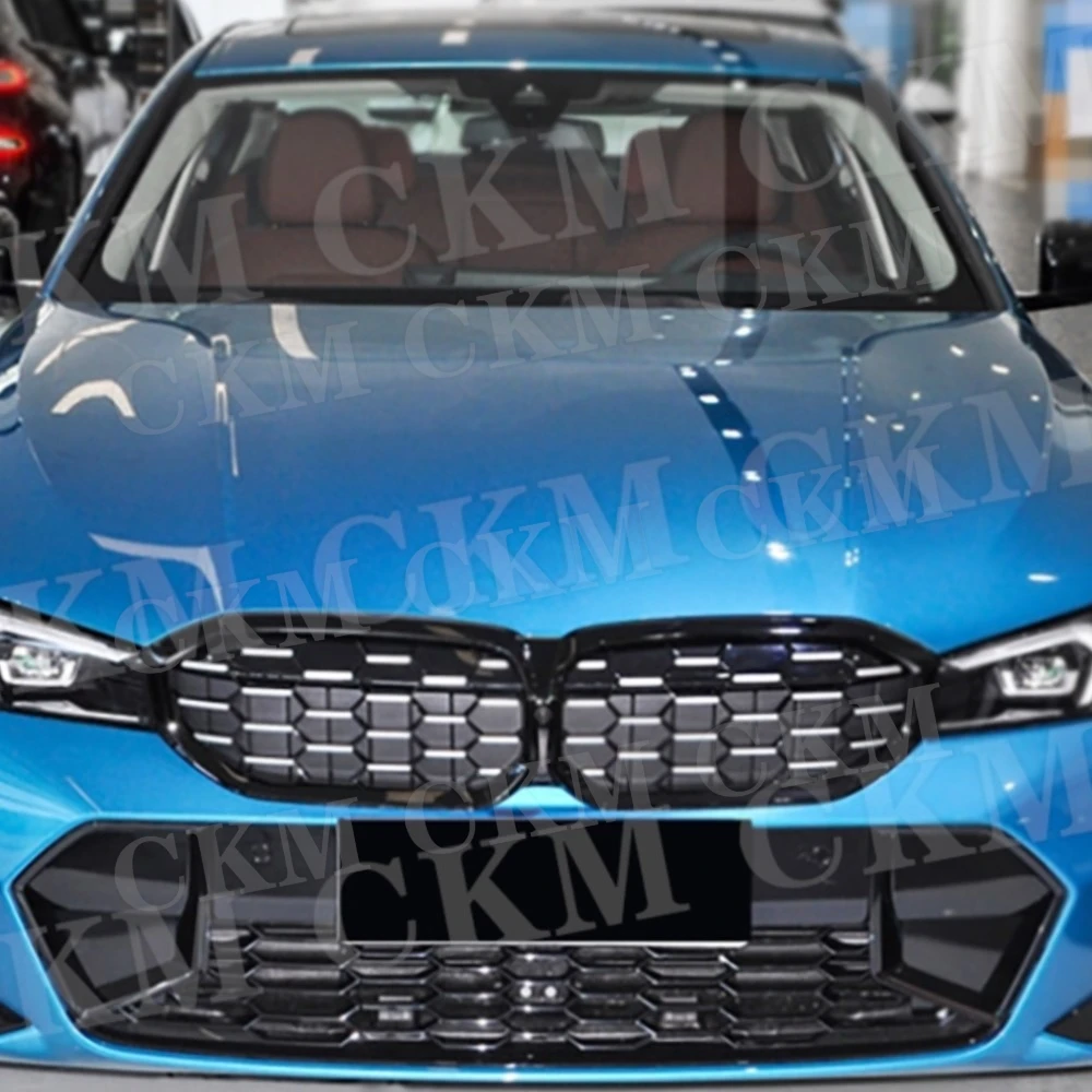 

for BMW 3 Series G20 G28 LCI 340I 2023+ Car Racing Grills Front Bumper Air Vent Cover Trim Mesh Grill Frame Body Kits Auto