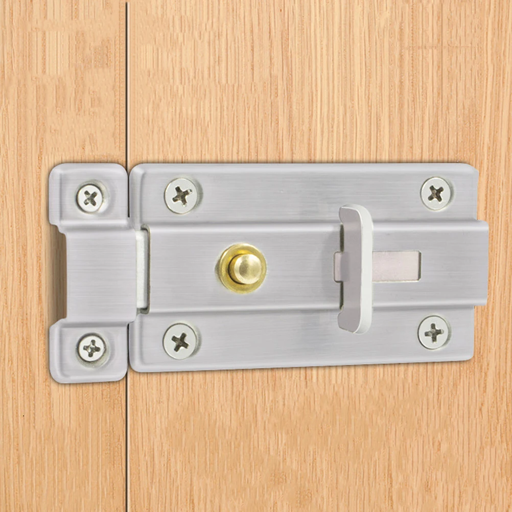 

Spring Latch Lock 2 Sets Door Security Bolt Sliding Locks Stainless Fits Doors Fence Bathroom Bedroom