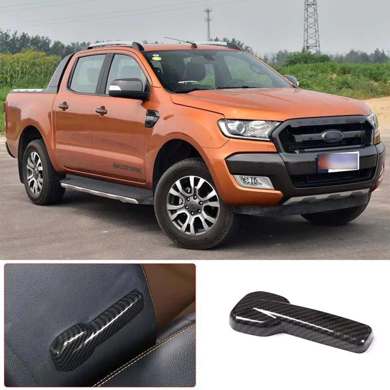 

For Ford Ranger 2015-2022 car styling seat adjustment handle sticker ABS car interior modification accessories