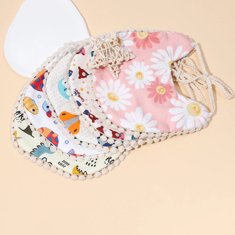 Baberos de algodón con estampado exquisito de Flora y Fauna para bebé, accesorios para recién nacido, niño y niña