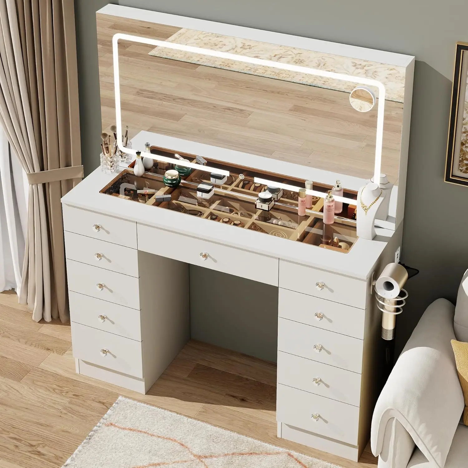 White Vanity with Lighted Mirror: The Real-Life Solution for Morning Routines That Actually Work