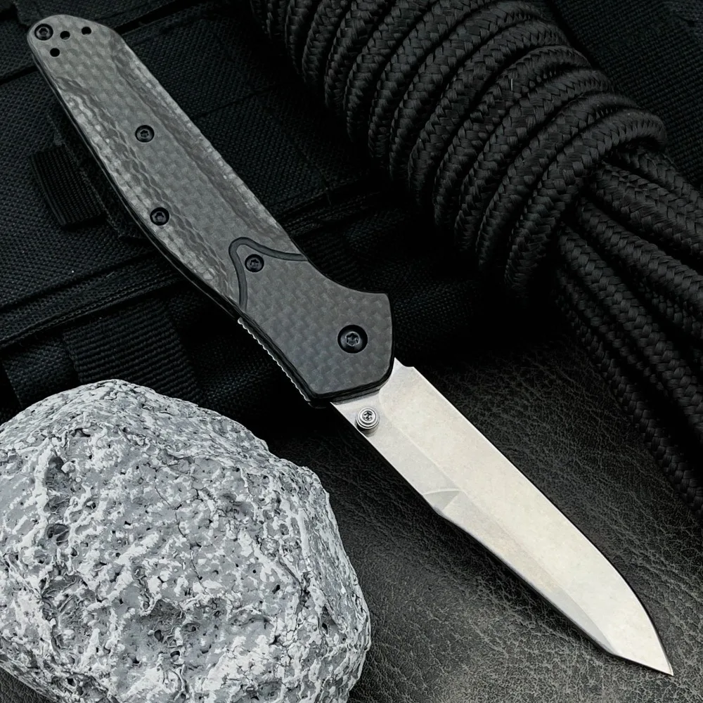 

Новый складной нож для активного отдыха 940 с высокой твердостью, лезвием D2 и рукоятью из карбонового волокна, карманный нож EDC, ножи для фруктов