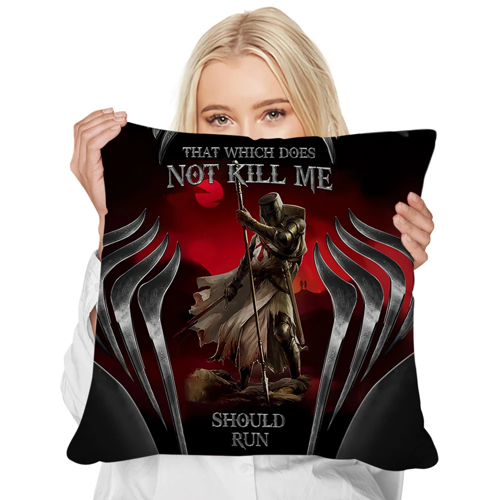 HX Knights Templar Pillow Case The Lord Jesus Christ 3D Printed Cushion Cover Zip Throw Pillows 45x45cm Dropshipping