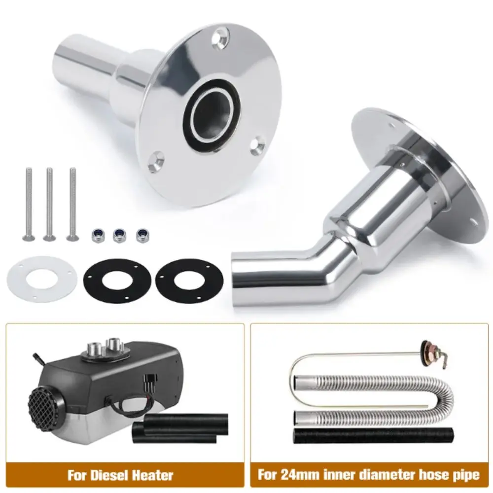 

Boat Stainless Steel 22mm/24mm Thru Hull Tube Pipe Socket Exhaust Skin Fitting Tube Pipe Marine Hardware