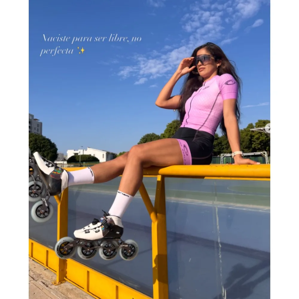 

Canariam Women Speed Skates Aero Racing inline skating Roller Skinsuit Fast Skating Cycling Triathlon Clothing Ciclismo Running