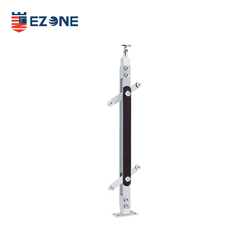 custom.Acrylic Balustrade Satin Stainless Steel Baluster Interior Stairs Balcony Deck Railing Handrail Hotels