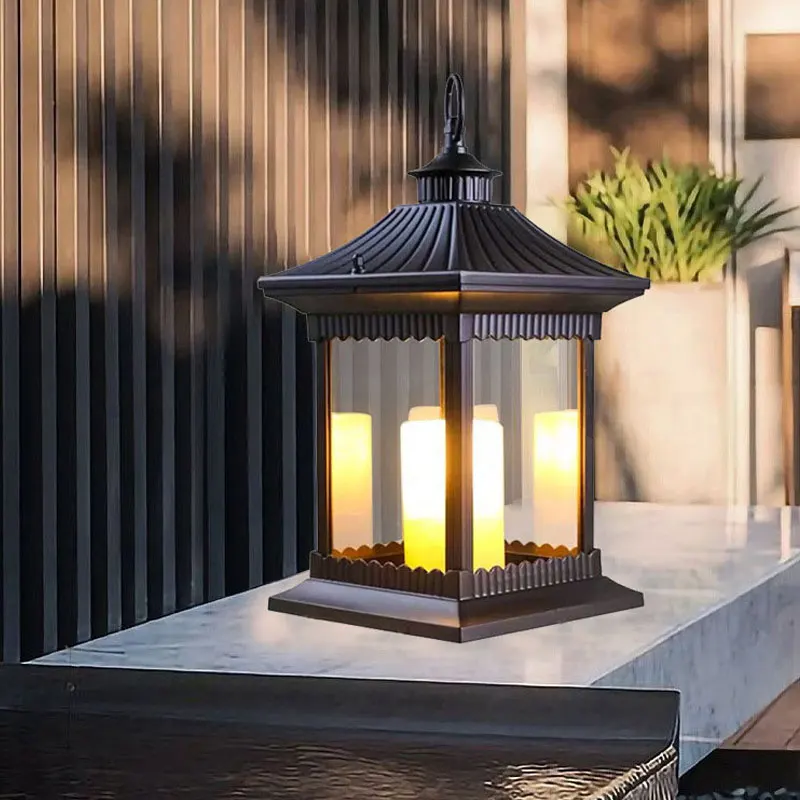 في الهواء الطلق شمعة صينية الرياح مقاوم للماء حديقة فيلا فناء ضوء في الهواء الطلق المناظر الطبيعية الطابق الخفيفة