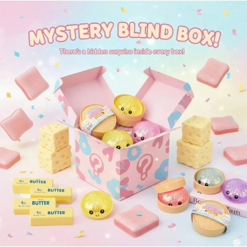 

Cute Ocean & DIY Squishy Blind Box – 3 Independent Random Draws (Min. 2 Items, Up To 5 Possible) Lucky Surprise Set