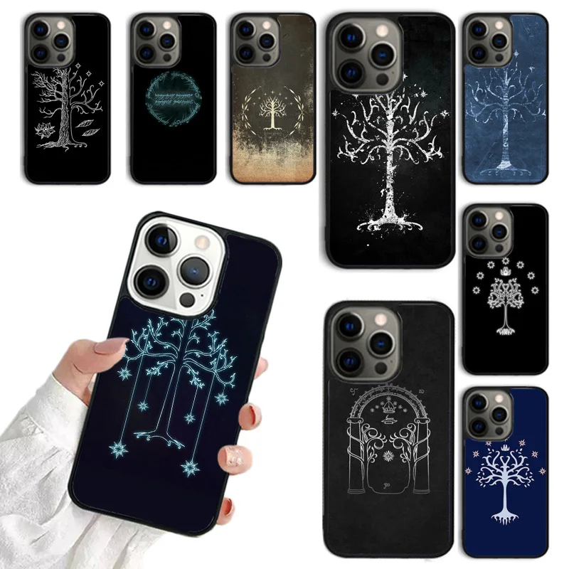 White Tree Of Gondor Mobile Phone Cases Cover For iPhone 16 15 14 12 13 mini 11 Pro MAX apple 6 7 8 Plus SE2020 Coque