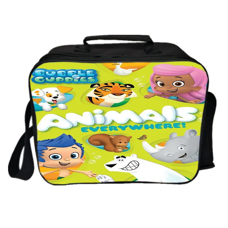 

Модная квадратная изоляционная сумка с героями мультфильмов, сумка для обеда с 3D принтом, студенческая сумка для еды, пикника, детская портативная сумка из полиэстера Mochila