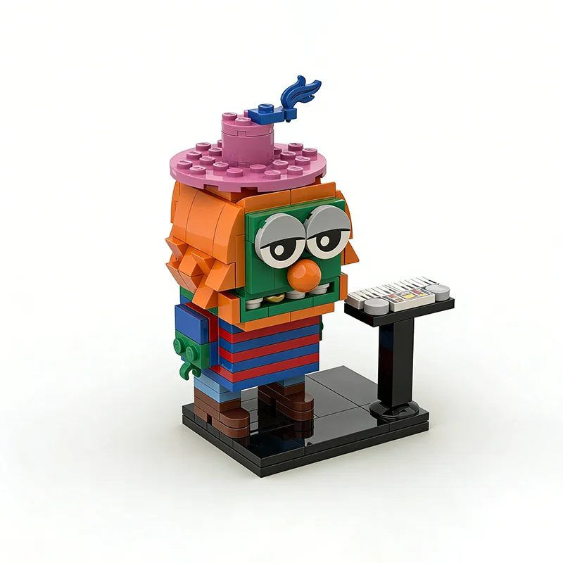 152 個 MOC ドクターティースマペット電気メイヘムブリックヘッドズモデルおもちゃビルディングブロック建設 DIY クリエイティブクリスマスギフトアイデア