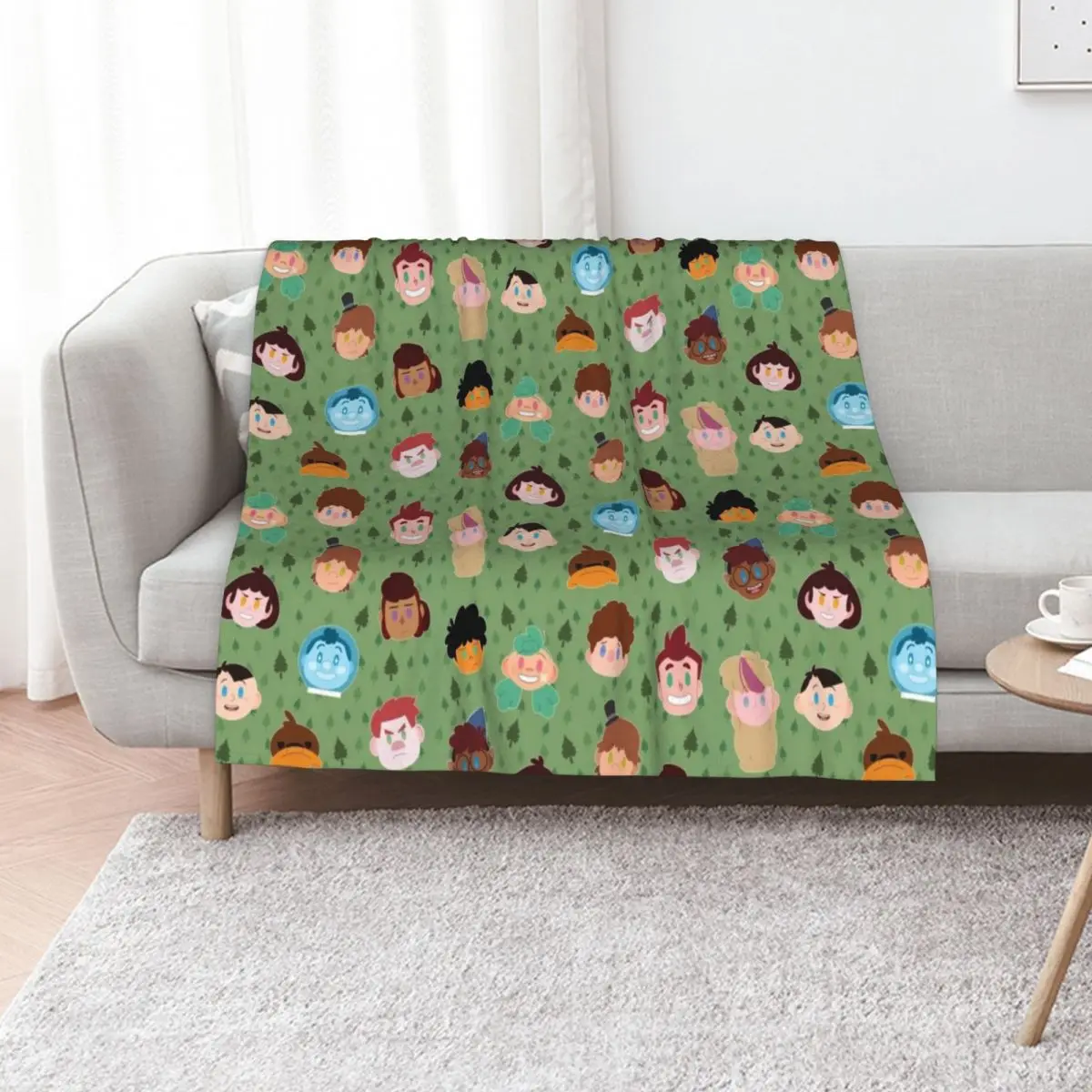 Camp Campbell pattern Throw Blanket christmas gifts Nap Plaid Stuffeds Plush Moving Blankets