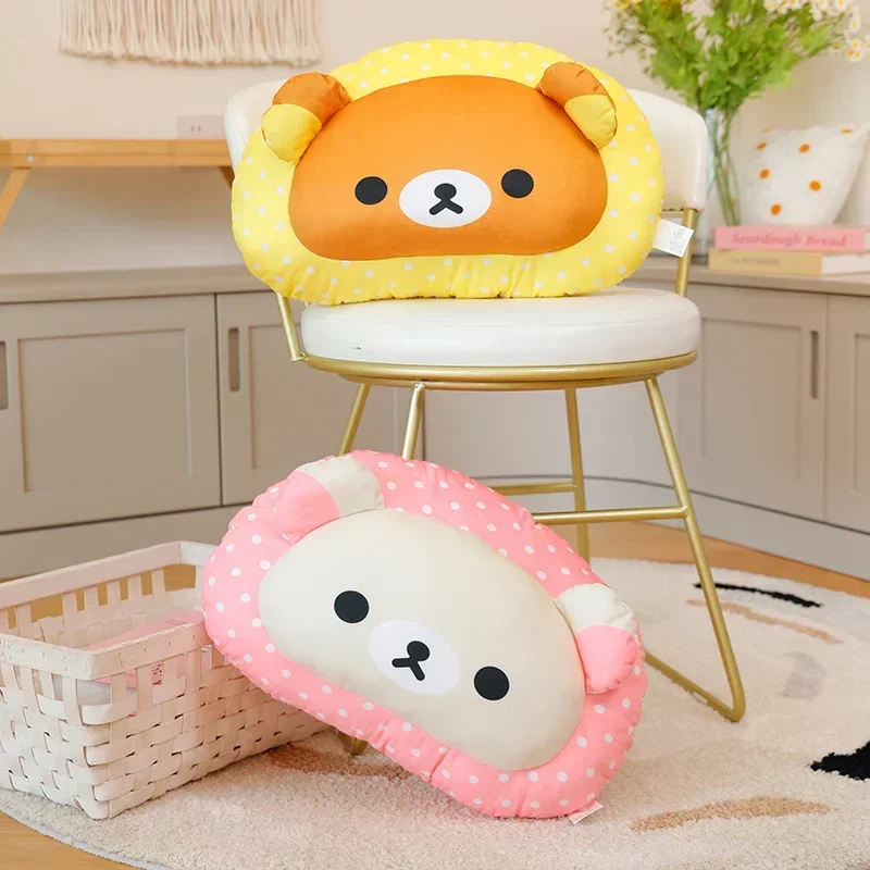 Zachte Rilakkuma Knuffel Slaapbank Kussen Sierkussen Cartoon Knuffelige Knuffels Kinderkamer Decor Gift Peluche Meisje