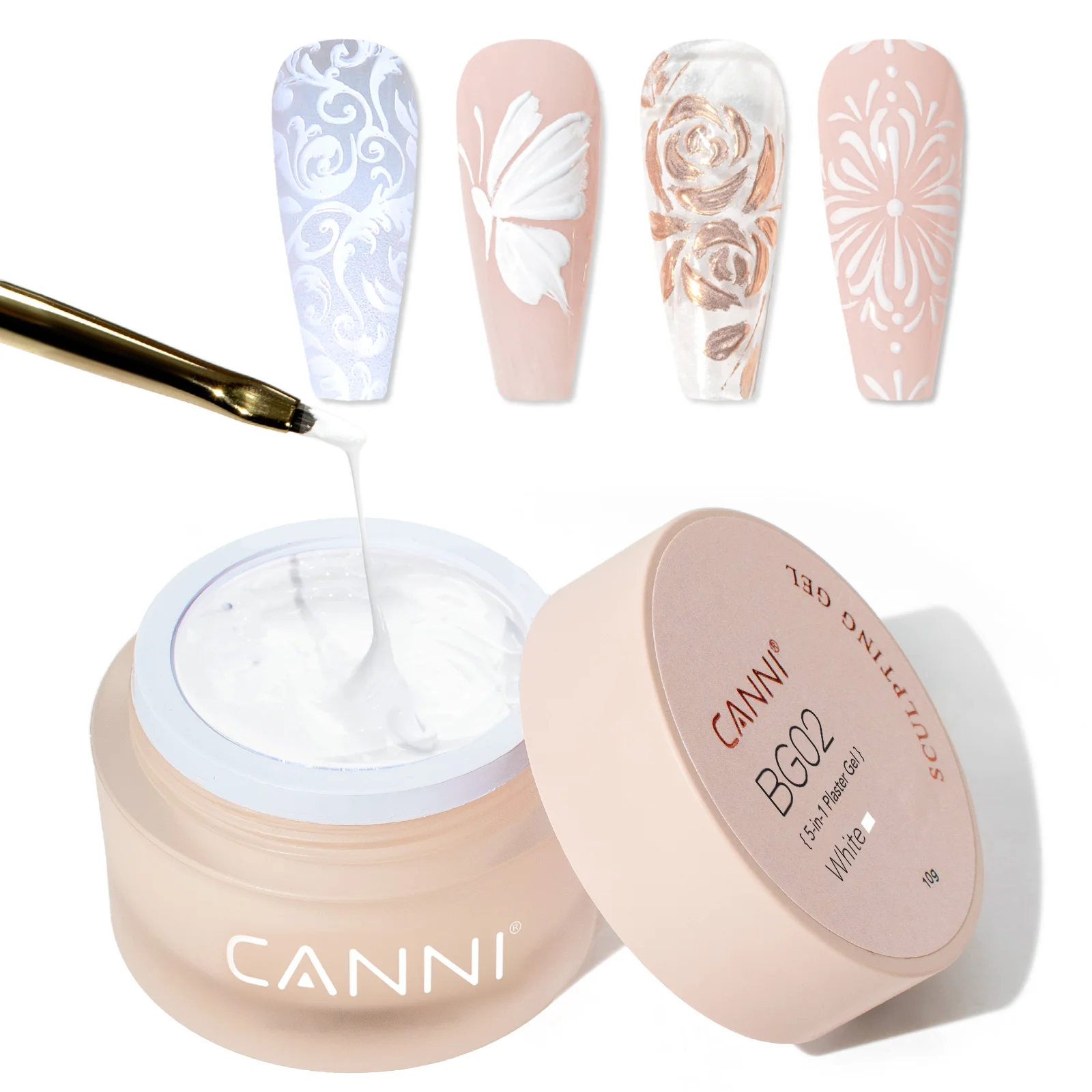 BG01-BG10 CANNI Multifunktionales Gel, Modelliergel, TPO-frei, PVC-frei, Soak-Off UV LED No-Wipe Modelliergel, Funktionsgel – Detail 4