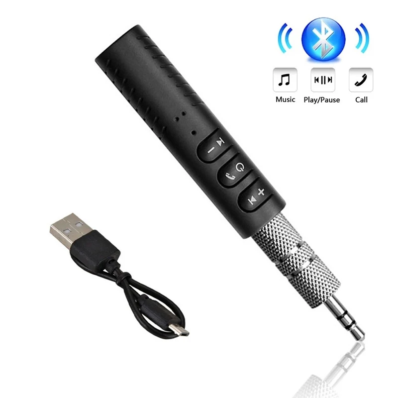 Mini Wireless Bluetooth 5.0 Receiver Adapter 3.5mm Jack for Car Music MP3 Audio Aux A2dp Headphones Reciever Adapter Handsfree