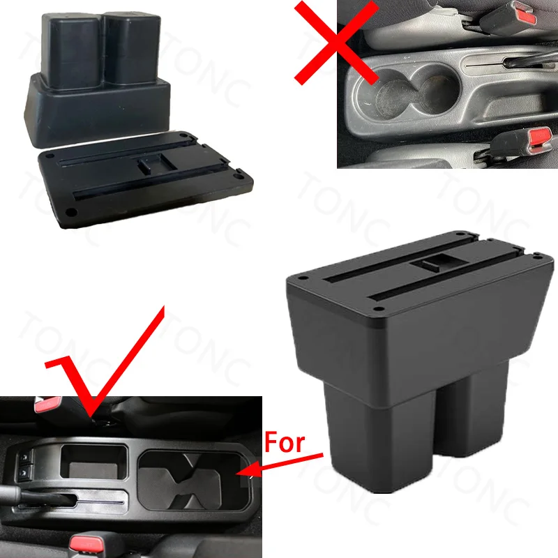 Armrest For Suzuki Jimny JB74 2018~2024 Retrofit parts Storage box with cup holder and USB Type-c Interior Car accessories