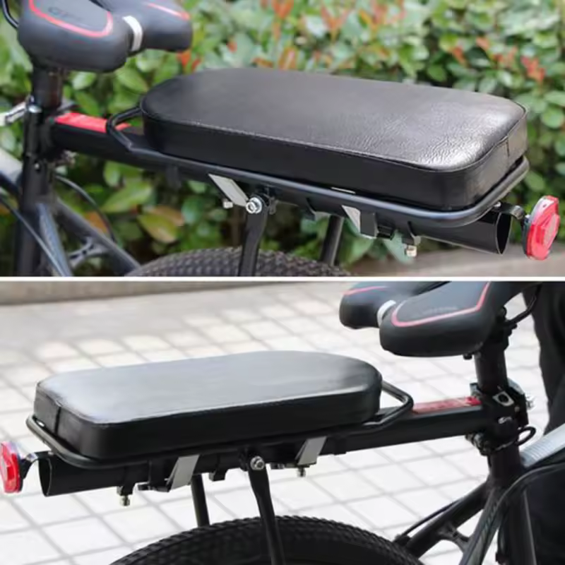 2025 New Bicycle Back Seats Cushion Mountain Bike Seat Plate Rear Shelf Thickened Saddle Accessories - AliExpress 
