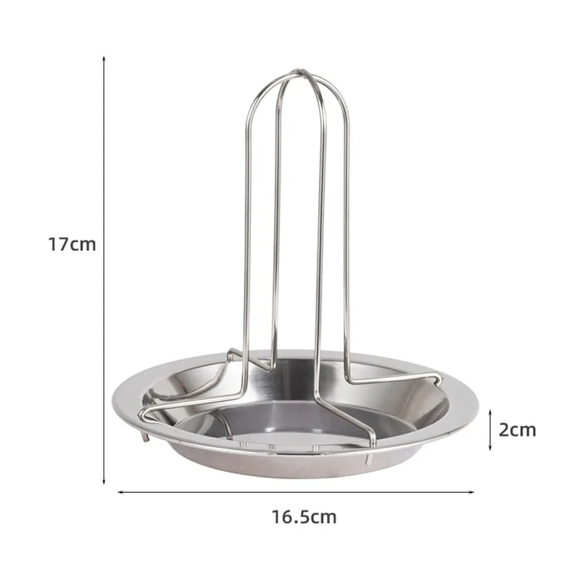 Roasting Chicken Grill Stand Roaster Rack with Tray Kitchen Outdoor BBQ Tools Stainless Steel Non-stick Grilled Chicken Plate view 6