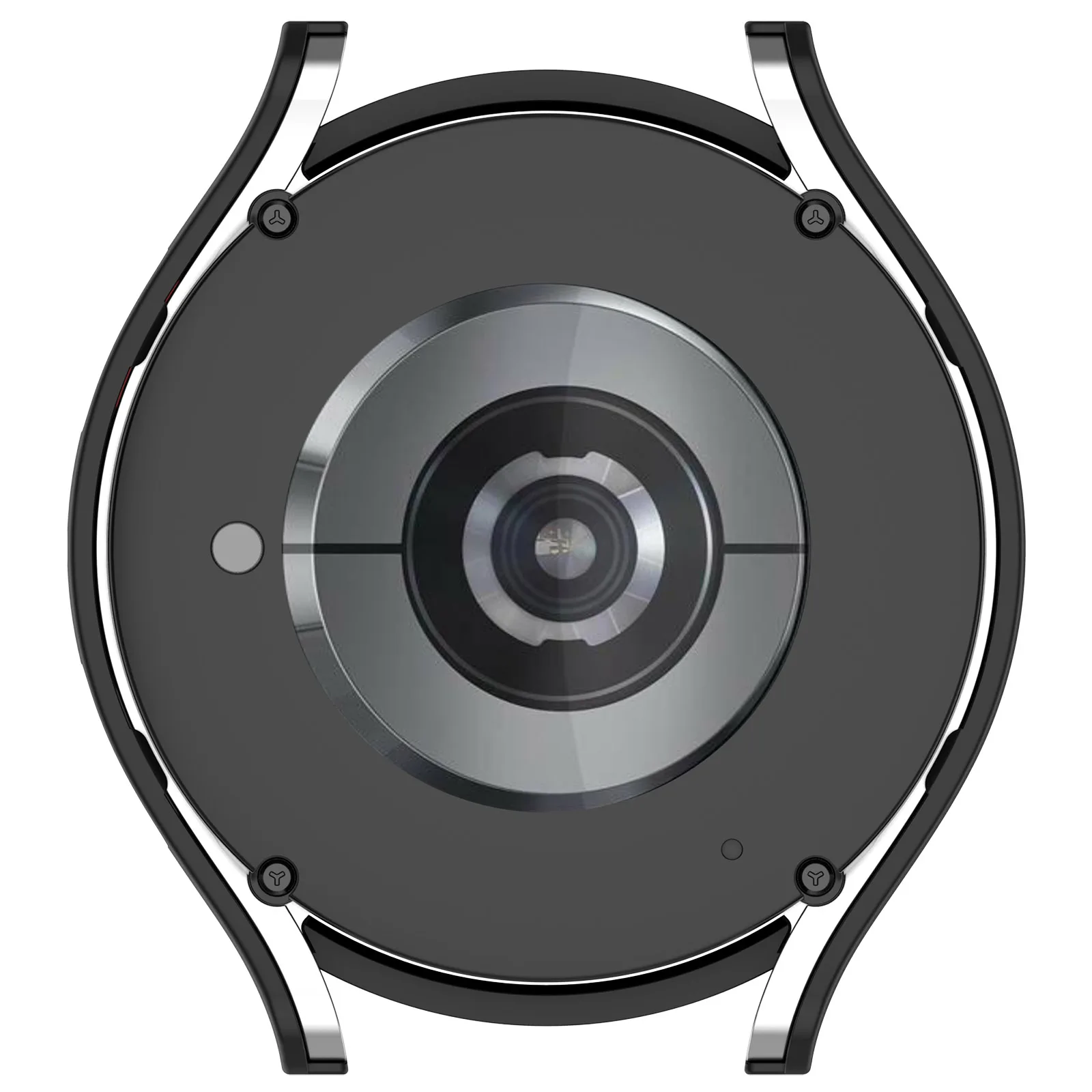 2 In 1 Watch Case For Samsung Galaxy 6 40/44mm Full Coverage Bumper PC Hard Case Cover With High-quality Tempered Glass