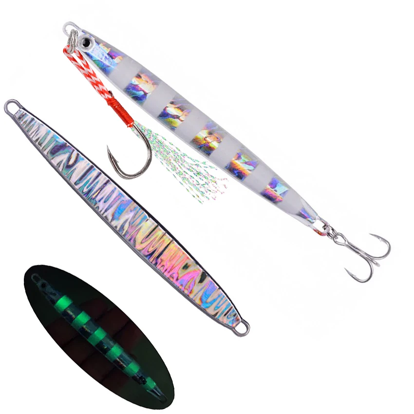 7 adet süper ince SSZ Metal döküm Jigs 60G 40G 30G 20G 10G kıyı sürükle döküm Jig kaşık deniz balıkçılığı cazibesi yapay yem mücadele