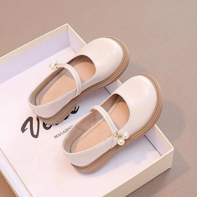 

Warm Short Plush Ballet Flat Shoes For Kids Girls Winter Vintage Fluffy Mary Jane Shoes Baby Child Soft Sole Dress 23-33