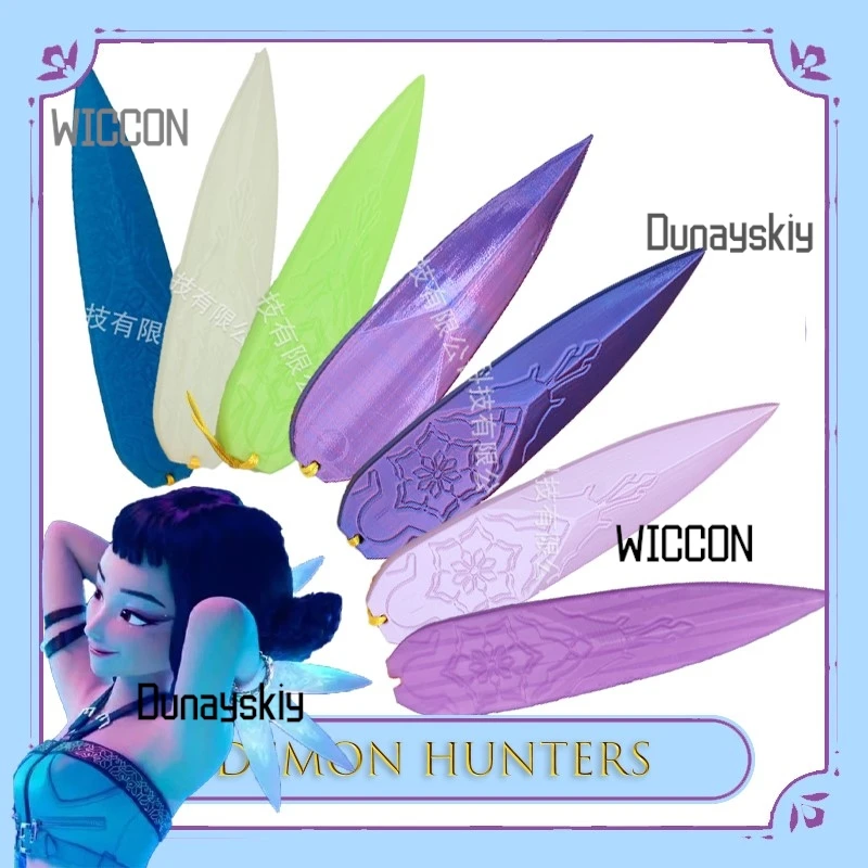 

New Cool Demon Hunter Lights Dart WeapOons Kpop Idol High Quality Zoey Costume Props Girl Carnival Party Supplies Zoey Halloween