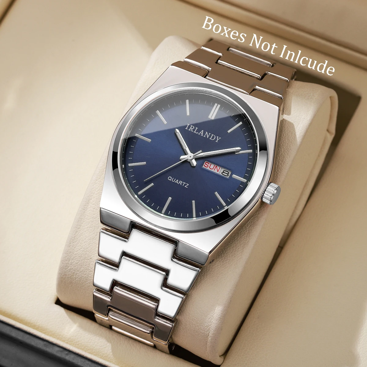 Luxe heren zakelijke horloges kalender quartz horloges voor herenklok Reloj Hombre (zonder doos)