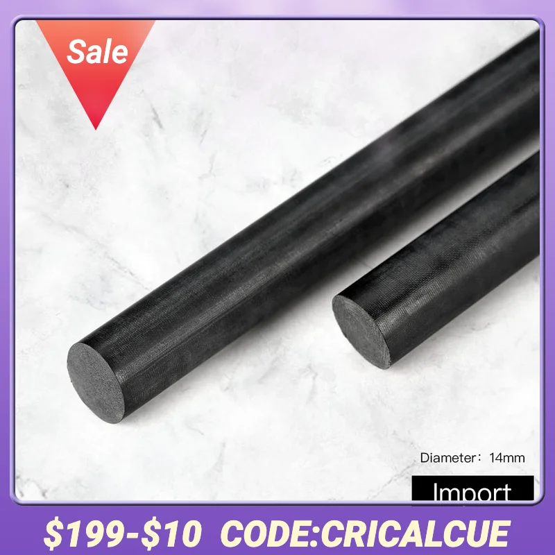 

High Density Rod Bar for Pool Cue Punch Jump Building Supply Material, Billiards Ferrule, Black, Fine Cotton, High Density