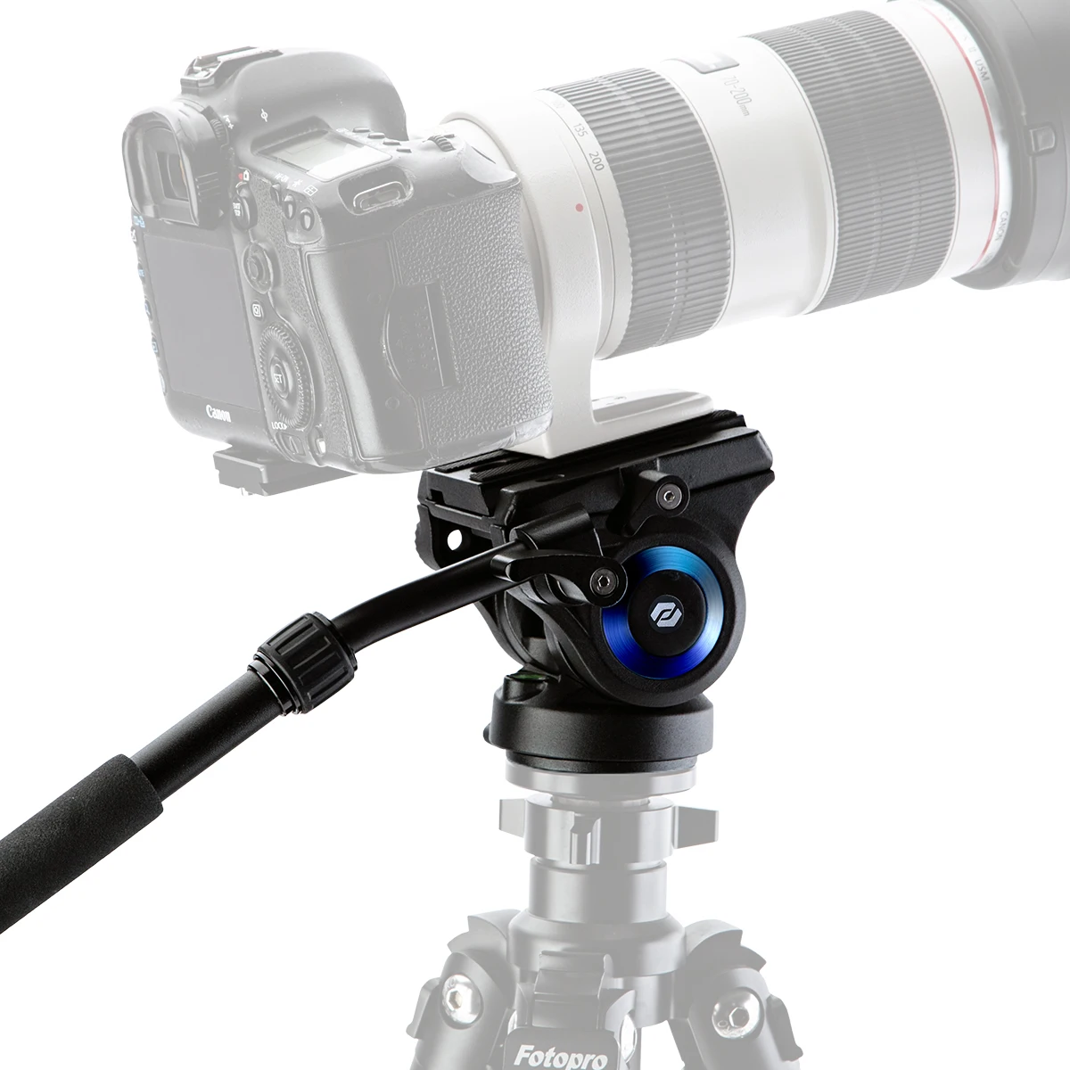 Fotopro Lightweight Fluid Drag Pan Head Heavy Duty Tripod Fluid Head 360 Rotating DSLR SLR Video Cameras Head