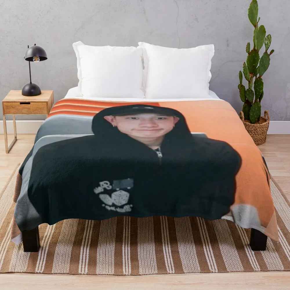 Bang Chan cute meme Throw Blanket Luxury Designer Blanket