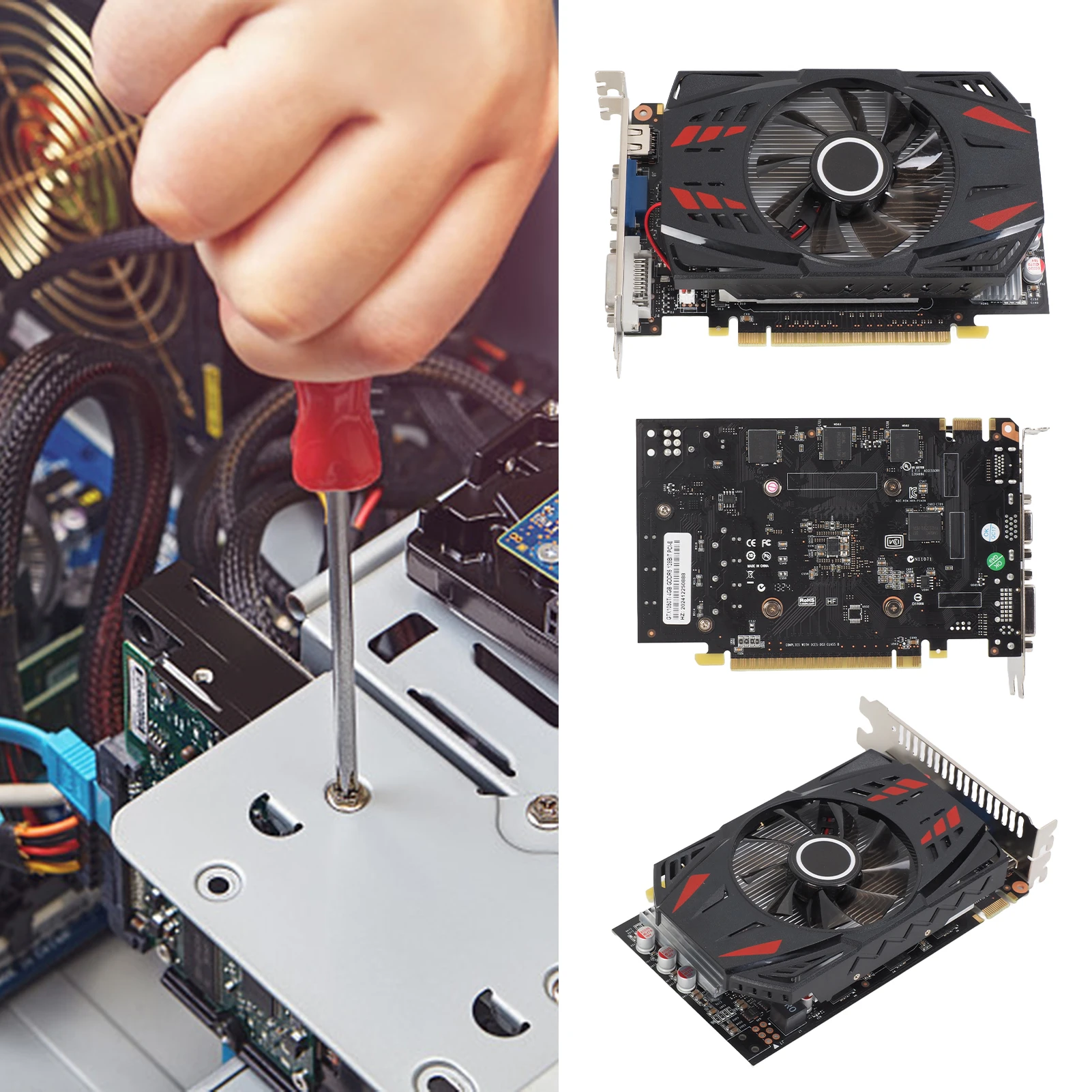 4GB Graphics Card GDDR5 128Bit DVI VGA PCI E 2 0 Geforce GPU Gt 730 Gaming Video Card Placa De Video Desktop Computer