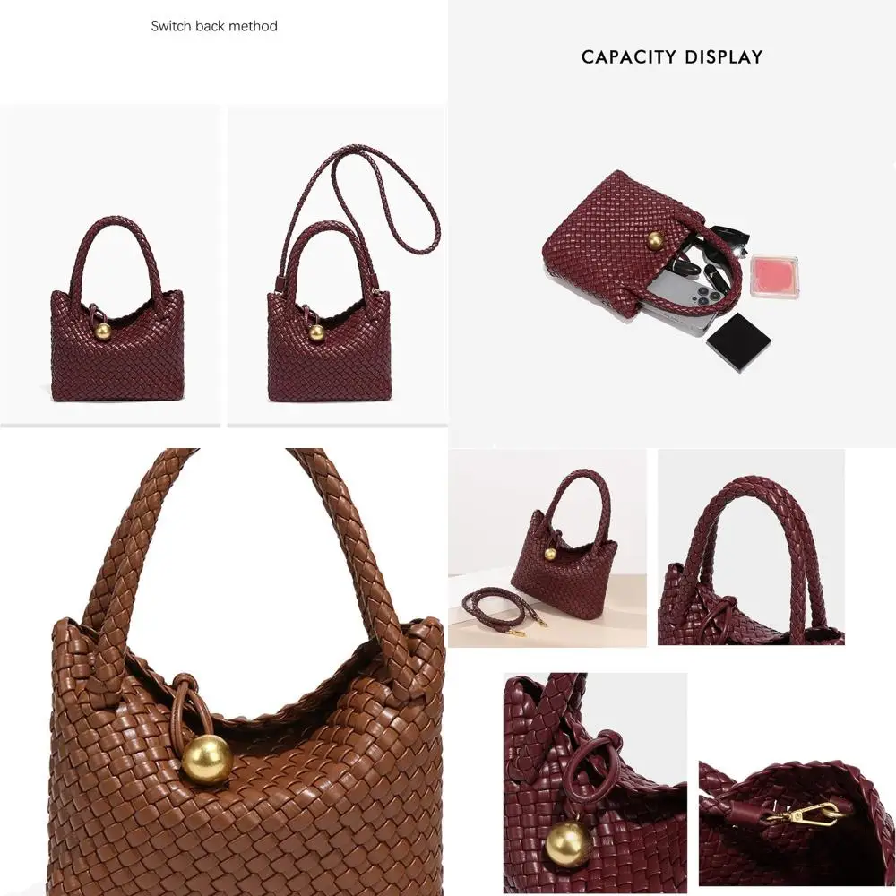 

Luxury Vegan Leather Crossbody Bag, Lightweight Women's Fashion Business Daily Tote with Handle