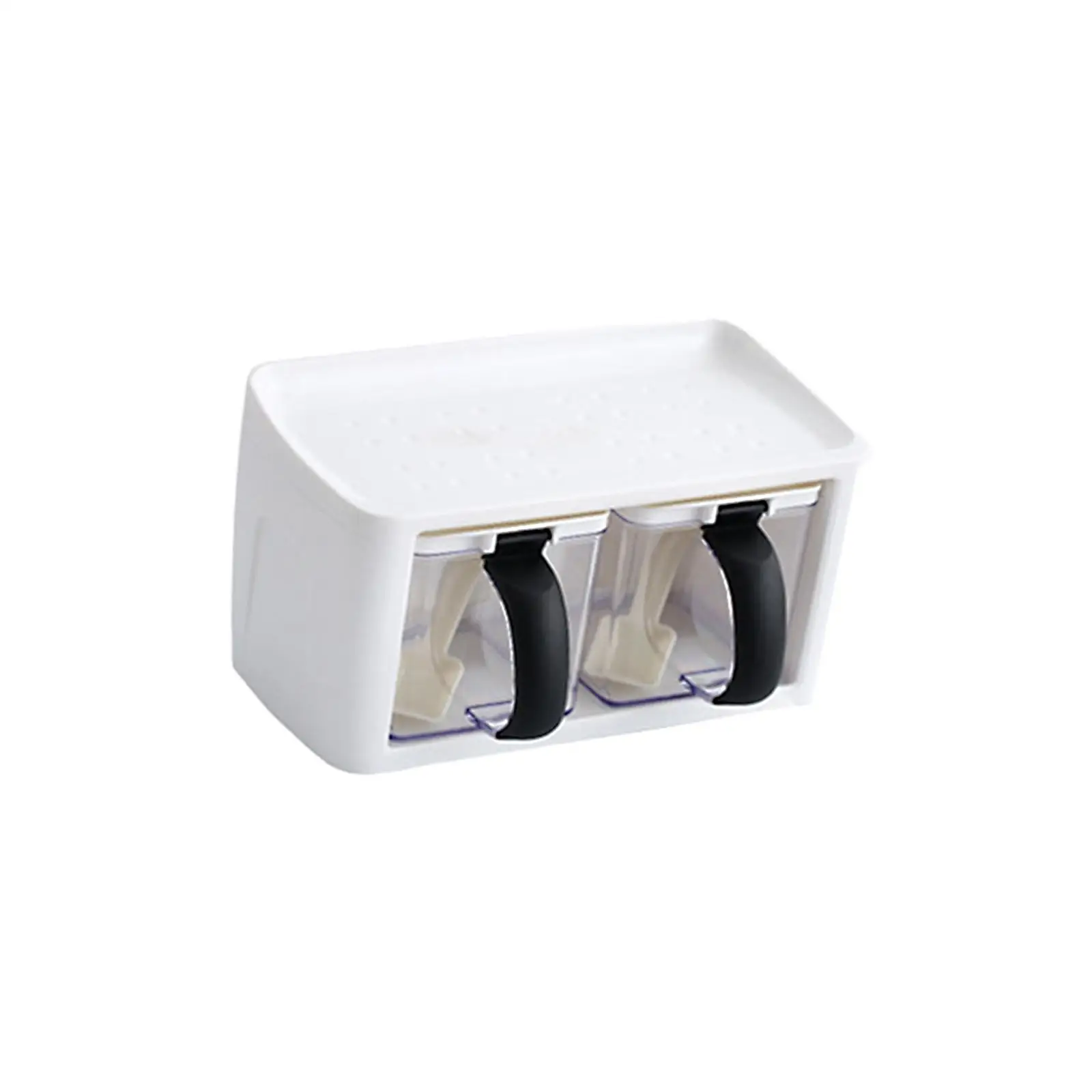 Condiment Jars with Spoon Practical Kitchen Spice Pots Seasoning Storage Box for Dining Room