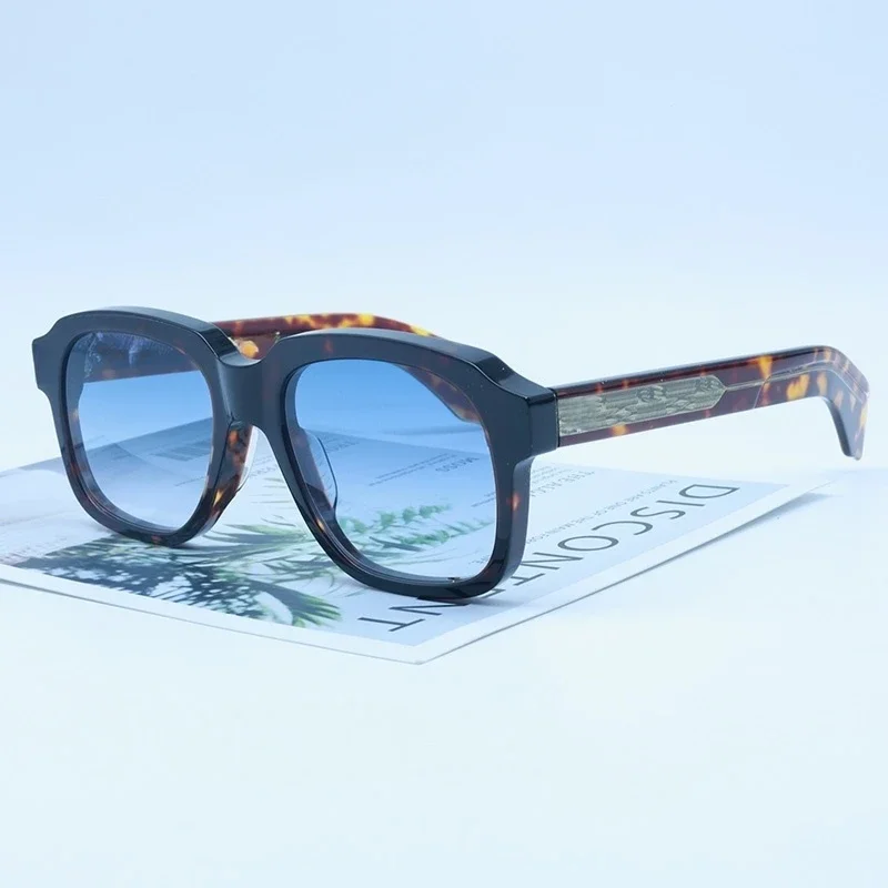 

Высококачественные солнцезащитные очки UNION для женщин и мужчин, популярные толстые квадратные очки из ацетата, модные винтажные ретро уличные очки с футляром