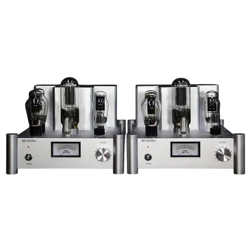 1- 300B Option, 2- 240V AC Mains Transformers, 3- 6E2*2, Noble 300B*2,COSSOR Carbon Crystal Tube 6SN7*2, 845*4, Dawn 5Z3PA*4