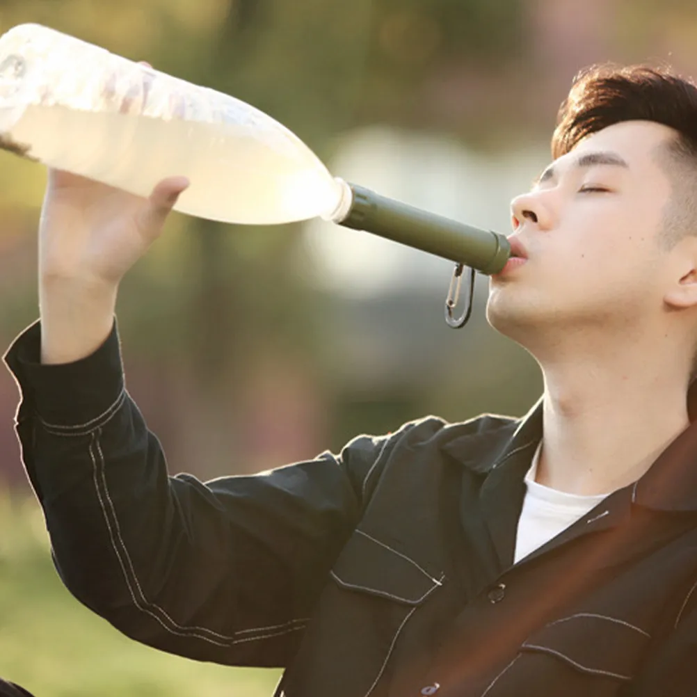 

Многоразовый фильтр для воды для кемпинга: легкий портативный очиститель для питьевой воды на природе, компактный аварийный фильтр-сетка