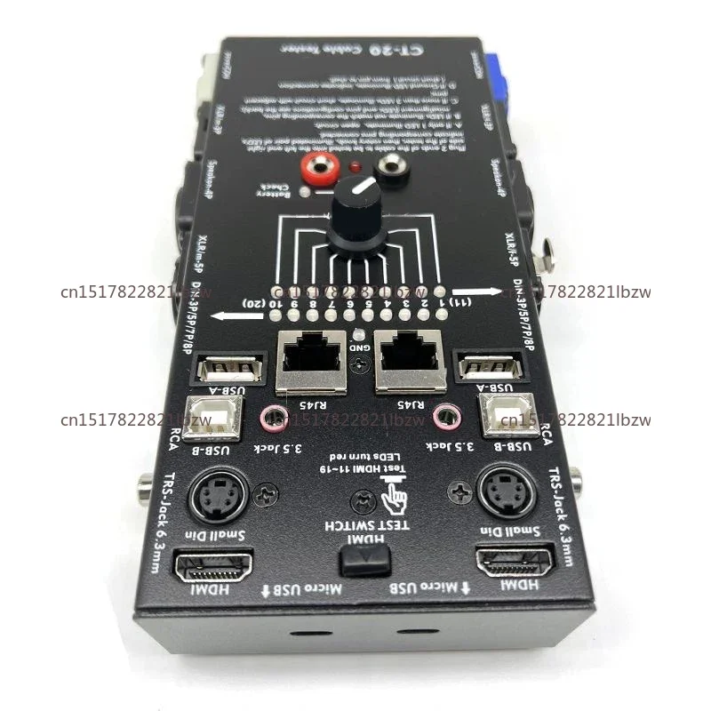 CT-20 Multifunctional Line Tester Audio Line Xlr Signal Line Tester Hdmi