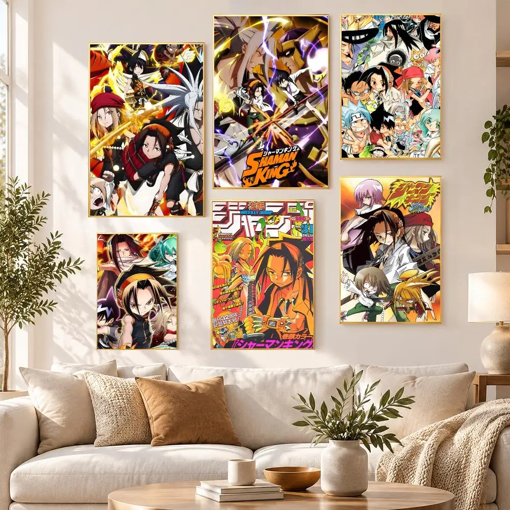 Anime Japanese Manga TV Shaman King Poster HD Waterproof PP Self Adhesive Aesthetic Bedroom Dorm Gaming Room Home Decor Gift